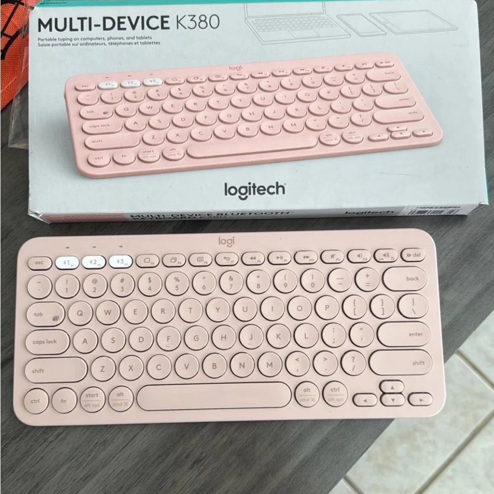 Logitech K380 Rose Wireless Keyboard
